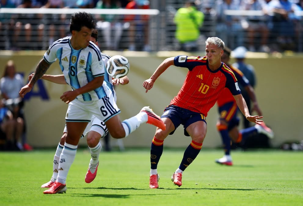 Dani Olmo in the final