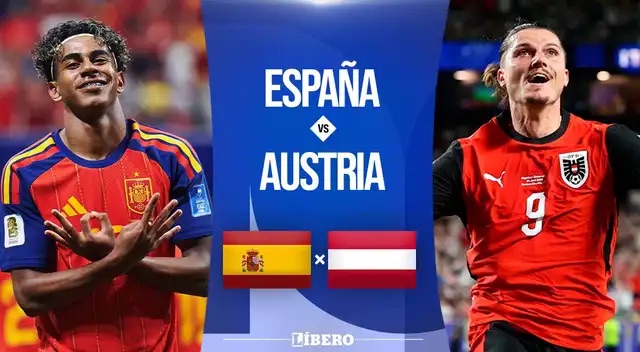 Gráfica de la jornada de España y Austria con Lamine Yamal y Arnautovic